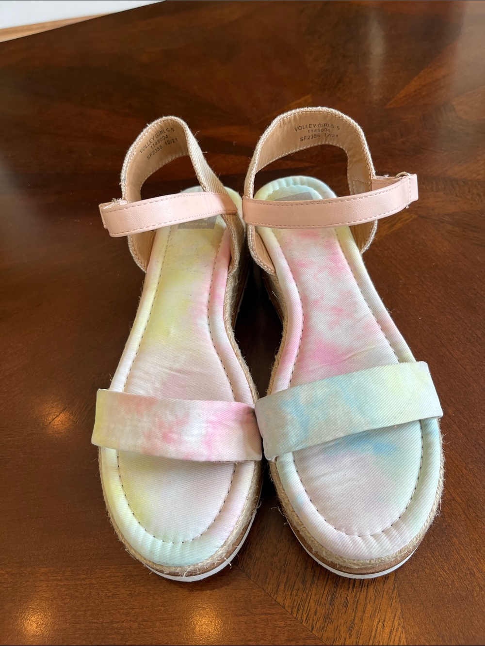DV by Dolce Vita Kids Pastel Tie-Dye Sandals